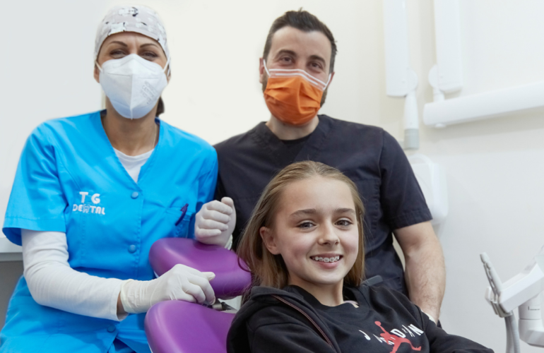 studio dentistico tg dental roma dentista finocchio borghesiana pedodonzia bambini denti calza epifania